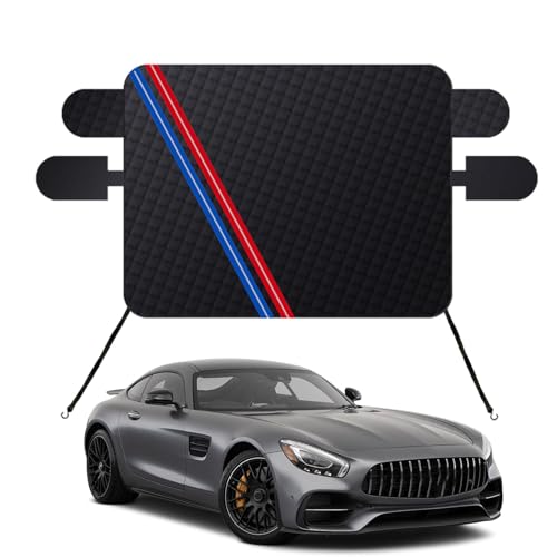 Lnhgh - Manta de nieve para parabrisas, cubiertas solares de parabrisas, cubierta de nieve reflectante impermeable – funda protectora para parabrisas, cubierta anticongelante