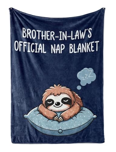 Huglanket Brother in Law Gifts, Funny Flannel Blanket Throws for