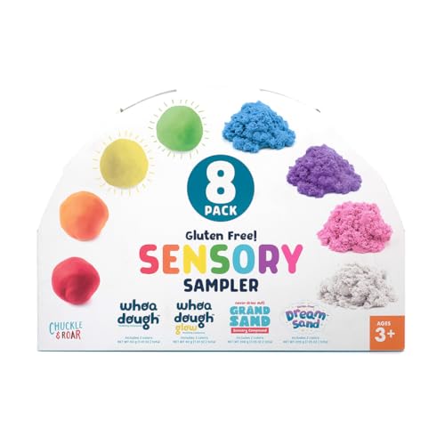 Chuckle & Roar - Sensory Sampler - 8 Sensory Fidget Activities for Little Ones - Great for Preschoolers - Touch and Feel Activities - Ages 3 and Up