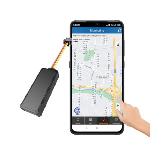 Hard Wired GPS Tracker for Vehicles One Month Subscription Included 4G Hardwired...