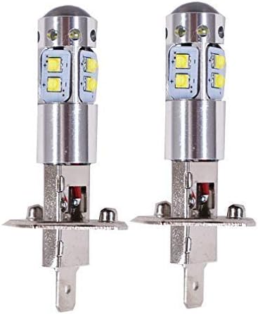 2 PCS H1 White 6000K 100W High Power LED Fog Light Driving Bulb