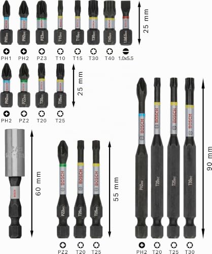 Coffret dembouts de vissage PRO Impact 20 pièces BOSCH 2608521U74 - vue 6