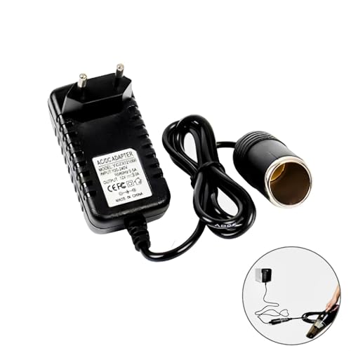 Adaptador de Corriente para Coche, Convertidor de Corriente AC-DC 220V a 12V 2A 24W Rectificador Adaptador Mechero Coche a Enchufe para Aspiradoras de Coches Compresores Frigoríficos - imagen 7