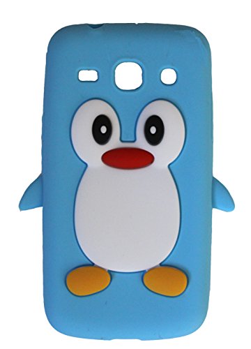 SKS Distribution® Bleu Clair Mignon Pingouin Manchot Etui Coque Housse pour Samsung Galaxy Core Plus/Samsung Galaxy Core Prime