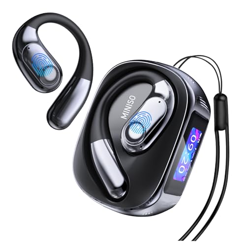 MINISO MS193 AI Ecouteur traducteur instantané 3 en 1 Traduction vocale instantanée avec 135 Langues autonomie de 50h, Oreillette Traduction Instantanée pour Voyage/Affaires