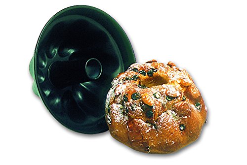Moule à Kouglof Exopan Professionnel 200 mm de Diamètre - La Brunoise - Traditionnel Kouglof - Vert