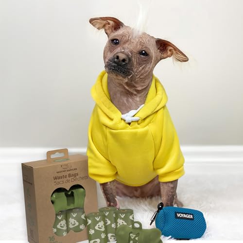 Image of Best Pet Supplies Dog Poop Bags for Waste Refuse Cleanup, Doggy Roll Replacements for Outdoor Puppy Walking and Travel, Leak Proof and Tear Resistant, Thick Plastic - Green with Poop Emoji, 240 Bags