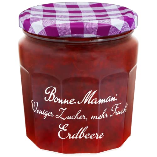 Bonne Maman Erdbeere Weniger Zucker mehr Frucht 335g mit 30% weniger Zucker als klassische Bonne Maman Konfitüre Für mehr Genuss-Momente