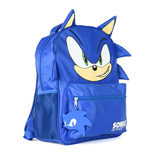 Ai Accessory Innovations Sonic Backpack For Boys & Girls, Bookbag With Adjustable Shoulder Straps & Padded Back,16 Inch Schoolbag With 3D Features #TOP1