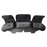 Windshield Saddle Pouch Fairing Bag Compatible with FLHT Touring 96-13 - PU Leather 3-Pocket Storage (22.4 inch)