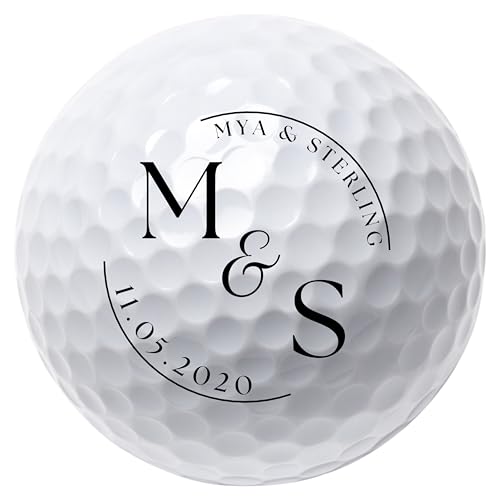 VEEDOO Custom Wedding Golf Balls – Personalized Golf Balls with
