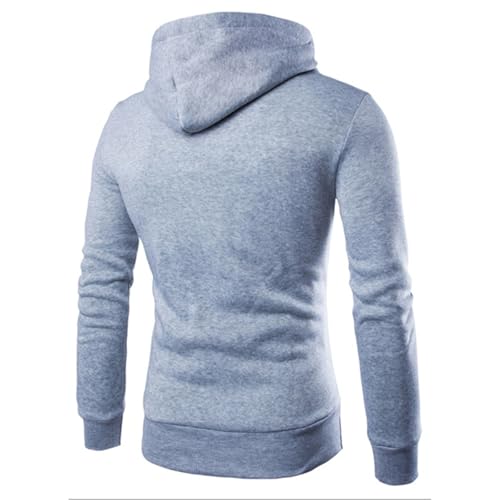 Men's Fashion Hoodies & Sweatshirts Double Breasted Pullover Long Sleeve Hooded Drawstring Fall Sweater With Pocket2