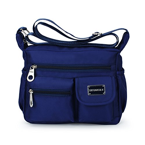 Simple tissu Messenger Bag en nylon étanche style Oxford-B grand volume