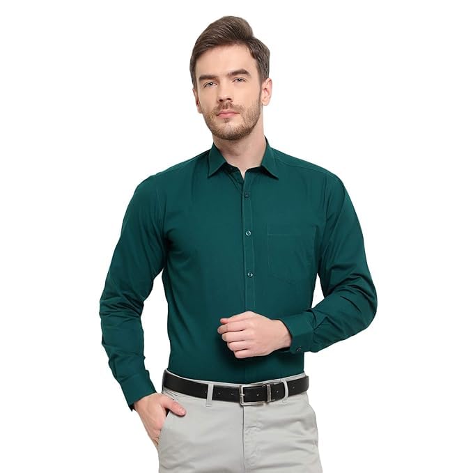 Dark Green Formal Shirt SIZ- L (40)-picture-15