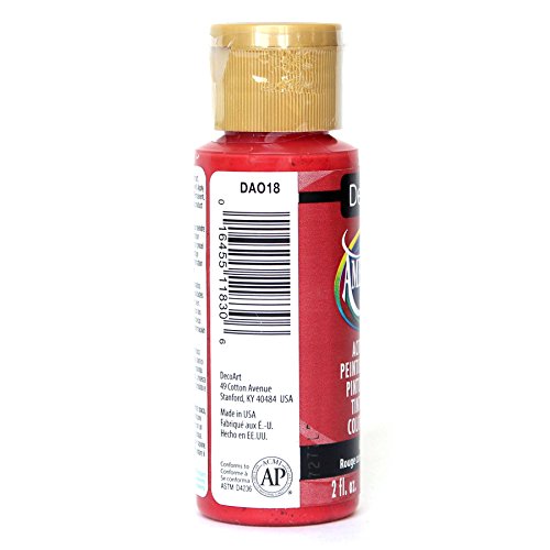 Image of DecoArt Americana Acrylic Paint, 2-Ounce, Country Red