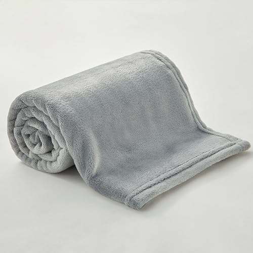 Image of BEDELITE Baby Blankets for Boys and Girls 30 inch x 40 inch, Soft Cozy Fuzzy Fleece Blanket for Kids Infant Newborn, Warm and Breathable Toddler Blanket for Crib Stroller Bed Travel, Grey
