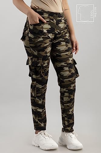 Image of Dry-Fit Camouflage Army Print Men and Girls Military Six Pocket Track Pant Sports Gym Pant (Pack of 1)