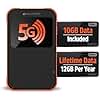 Solis Pro – Mobile 5G Hotspot and Power Bank, Bundle Includes Lifetime Data (12GB Per Year) and 10GB Global Data, Multi-Carrier, Wi-Fi 6E in140+ Countries, No Contract, Portable Internet by SIMO