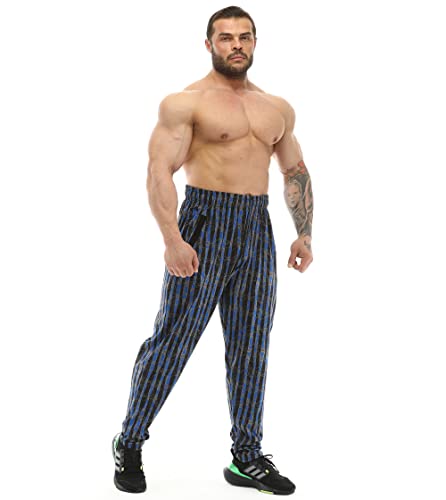 Men's Baggy Sweatpants with Pockets, Bodybuilding Active Wear Comfort Design Muscle Pants3