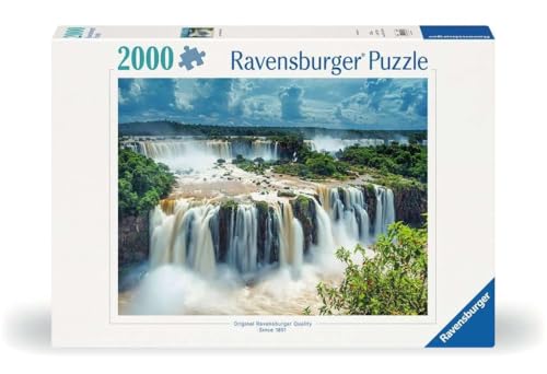 Ravensburger - Iguazu Falls, Brazil - 2000 Piece Jigsaw Puzzle - Breathtaking Waterfalls of Brazil - Beautiful Imagery from Global Artists - Premium Quality - Ideal Gift - Puzzles for Adults