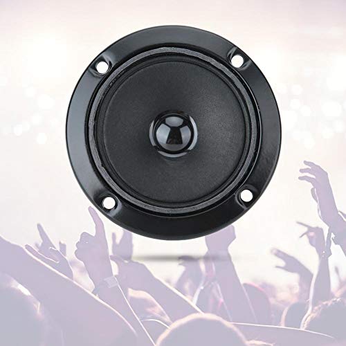 ASHATA Tweet-Lautsprecher, Zubehör für Zwei Lautsprecher KTV Audio Hochtöner, Schwarz, 3 Zoll, 4 Ohm, 20 W, Schwarz, Premium-Magnet, Stereo-Lautsprecher, Basslautsprecher