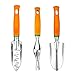 UKOKE Garden Tool Set, 12 Piece Aluminum Hand Tool Kit, Garden Canvas Apron with Storage Pocket, Outdoor Tool, Heavy Duty Gardening Work Set with Ergonomic Handle, Gardening Tools for women men