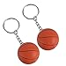 FAVOMOTO 2Pcs Pallacanestro Keychains Sports Ball Appeso Keyrings Pallacanestro Tema Pendente Gioielli per La Scuola Carnevale Ricompensa Souvenir Regalo Arancione