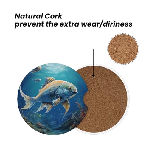 2 Pack Posavasos para Tazas de Auto de Cerámica miniatura 6