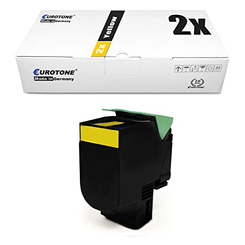 Cartouches d'origine Eurotone pour Lexmark Optra C 544 540 toner jaune rewintone ISO 19798