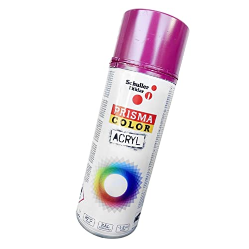 BISOMO Lackspray Acryl Sprühlack Prisma Color RAL, Farbwahl, glänzend, matt, 400ml, Schuller Lackspray:Verkehrspurpur RAL 4006