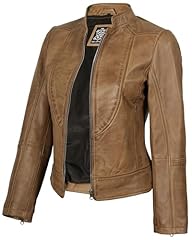 Amy - Yellow Womens Leather Jacket