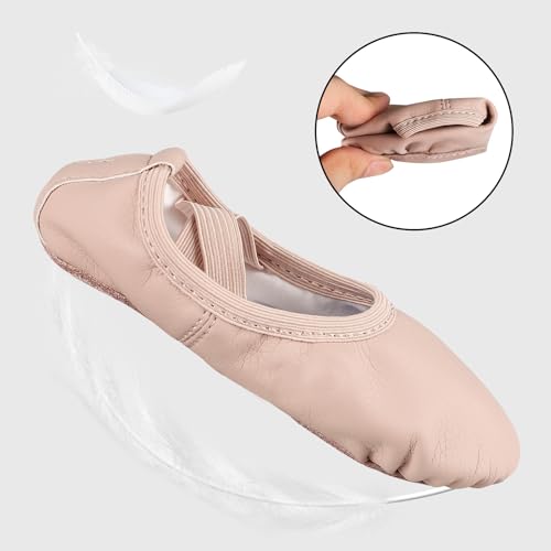 Girls Ballet Practice Shoes,Yoga Shoes for Dancing,Slippers for Kids Toddler3