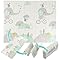 Almar Baby Alfombra para Bebe Acolchada Plegable 120cm x 120cm x 1cm de Grosor Reversible Tapete de Actividades y Gateo para Bebes Recién Nacido y Niño Espuma Alta Densidad Bosque Elefante Ciclista
