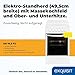 Exquisit Standherd EH 10.3 F2 | Elektro-Standherd | 50 cm | Masse-Kochfeld | 50 L Garraum | Inkl. Deckel | Weiß