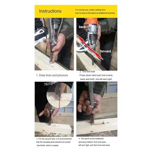 Convertisseur mortaiseuse à trou carré pour machine à tenon bois - 6
