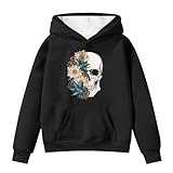 Generisch Bonita sudadera con capucha para niña para invierno, 8-9 años