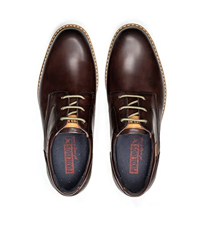 Image of PIKOLINOS Avila M1T-4050 Men's Lace-Up Shoes - Stylish Premium Calfskin Leather - Removable Cushioned Insole - Wide Fit - Lightweight Sole for Everyday Walking Comfort