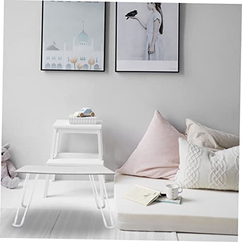 Pieds de table pliables ORFOFE pour créer une table basse blanche salon