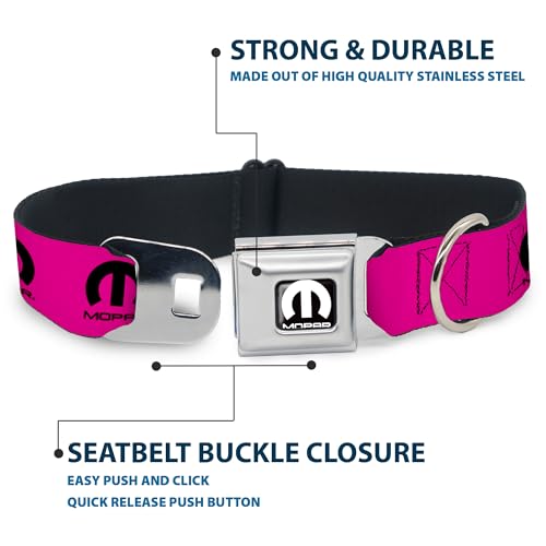 Collar de perro Buckle-Down con hebilla resistente y banda ancha de 3.8 cm para paseos seguros 5