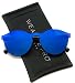 WearMe Pro - Round Super Full Lens Mirrored Sunglasses