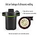 MorTime Quick-Fill Electric Air Pump, Portable Inflator and Deflator Pump with 110V AC & 12V DC Cigarette Adapter, Pump with Nozzles for Pool Floats Raft Toy, Black