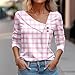 LRMQS Spring Tops for Women 2024 Trendy Casual Long Sleeve Asymmetric V Neck Button Blouses Dressy Woman Shirts Clothing Summer Tops for Women 2024 Trendy Vacation Sign in to Prime Account