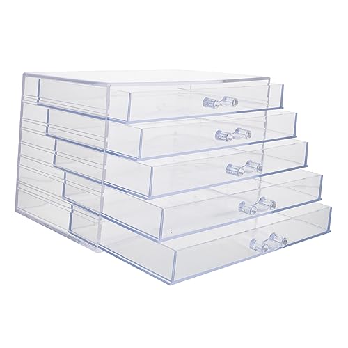 Boîte de rangement organisateur pour accessoires à ongles en acrylique compact