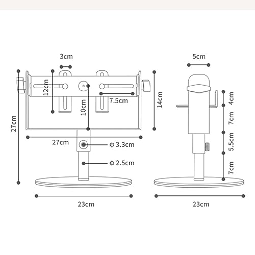 Soporte para proyector con rotación 360 grados, diseño simple y elegante, color negro miniatura 2