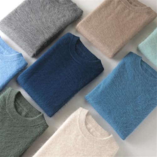 Men's Cashmere Sweater O-Neck Pullovers Knit Sweaters Winter Tops Long Sleeve Business Jumpers3