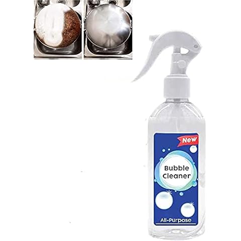 100/200ml Kitchen All-Purpose Bubble Cleaner, Bathroom Rinse New Cleaner Free Easy Off, Grease Cleaner Foam Spray Cleaner for Hood, Pots, Grill, Sink and other Home Use (200ml) Cover