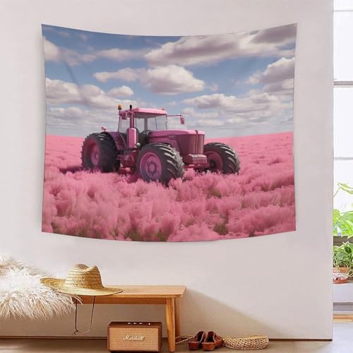 Tapisserie murale tracteur 3D pour décorer une chambre d'enfant passionné