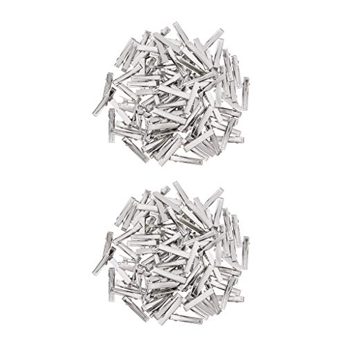 Pacote de 200 prendedores de cabelo de metal jacaré para cabelo DIY Barrette da Menolana