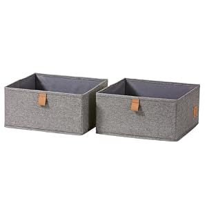 LOVE IT STORE IT 2er Stoff Aufbewahrungsbox Grau