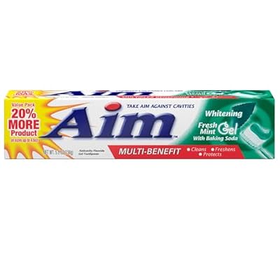 Aim Toothpaste 6 oz Tube (pack of 6) Fresh Mint gel